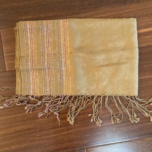 Beautiful Gold Pashmina Shawl